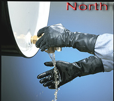 دستکش ایمنی North ـ ضد مواد شیمیائی و نفتی